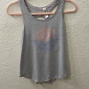 Grey ivivva tank top with cute design
